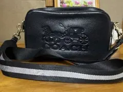 COACH ブラックショルダーバッグ