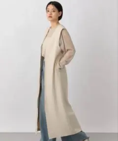 SOEJU ソージュ　ウール混ニット　ジレ　GREIGE SOEJU ソージュ ウール混ニット ジレ GREIGE - メルカリ