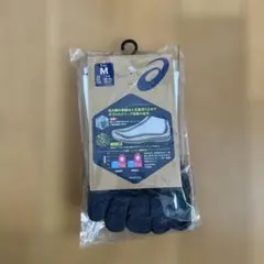 asics 5本指ソックス Mサイズ ホワイト/ブラック