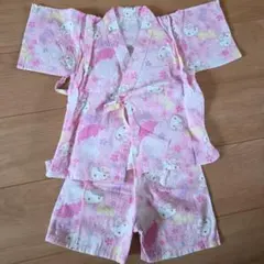 ハローキティ サンリオ　甚平 サイズ95　夏祭り　女の子