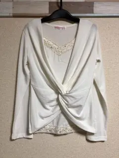 キャミソール付き（前面）長袖Tシャツ