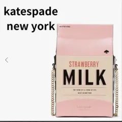 【レア】kate spade いちごミルク チェーン ショルダーバッグ 水玉