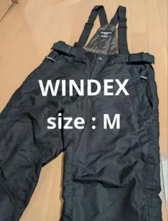 【美品】WINDEX ウィンデックス スノーウエア スノボパンツ サロペット M