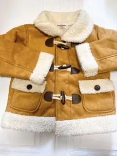 CORN HOUSE ボア付きコート ブラウン 100cm