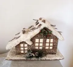 クリスマスインテリア　お家の置物　クリスマスオプジェ　飾り　リース