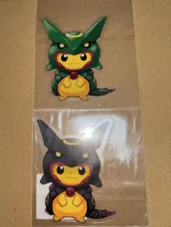 絶版】 ポケモン クリアファイル ポンチョピカチュウ レックウザ