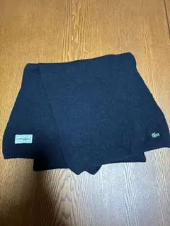 LACOSTE ブラック マフラー　メンズ