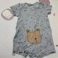 baby gap グレーのロンパース 6-12ヶ月