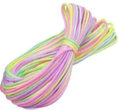 パラコード　パステルカラー　レインボー　30m　淡い　リード ハンドメイド