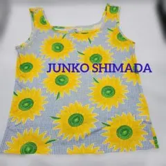 JUNKO SHIMADA／ジュンコシマダ　タンクトップ　ヒマワリ柄　М　美品のサムネイル
