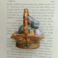 リモージュボックス　おもちゃワゴン　テディベア　フランス製　小物入れミニチュア リモージュボックス おもちゃワゴン テディベア フランス製 小物入れ