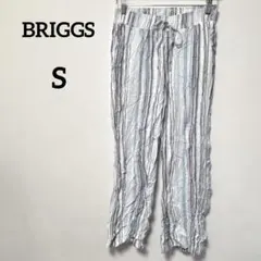 早い者勝ち✨BRIGGS 【S】レディース ストライプ カジュアルパンツ