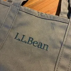 L.L.Bean☆トートバッグ肩掛け可能☆グリーンロゴ刺繍☆未使用品♪美品です☆のサムネイル