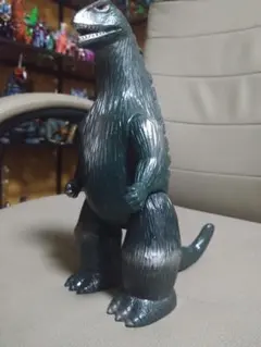 ゴジラ 当時物ブルマァク ソフビ ダークグリーン ゴジラフィギュア 約