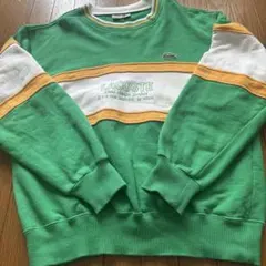 LACOSTE グリーンストライプ トレーナー サイズ3のサムネイル