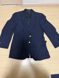 ネイビー 二つボタン ブレザー上着