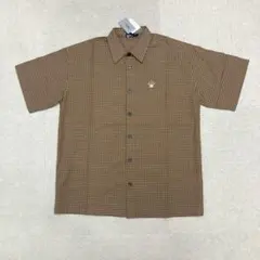 新品　CRAFT STANDARD BOUTIQUE刺繍 半袖シャツ　茶色　Mのサムネイル