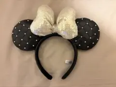 ミニーマウス耳カチューシャ ディズニー　パール