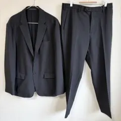 【超美品】ユニクロ　感動ジャケット　ウールライク　ブラック　セットアップXL