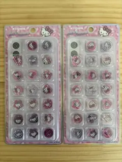 キラコロおはじきシール　ヒョウ柄ハローキティ　2個セット