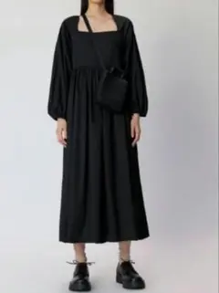 ZARA ザラ スクエアネック　ポプリンワンピース XS