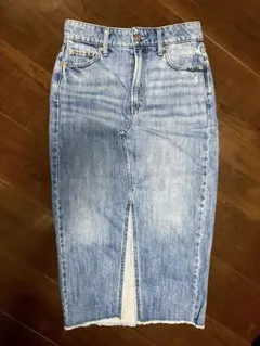 GAP スリット入りデニムタイトスカート 25/0