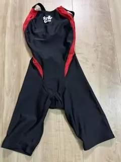 【値下げ】ノースリーブ水着 スイミング 女児 サイズ120 黒/赤