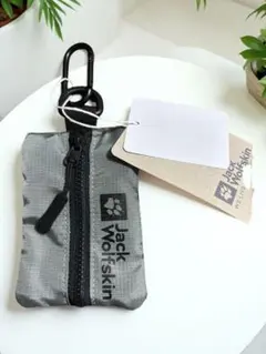 Jack Wolfskin カラビナ付きアウトドアポーチ ダスティオリーブ