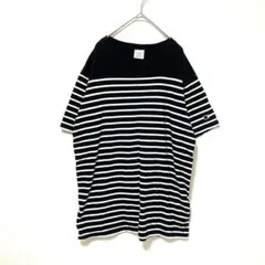 チャンピオン ボーダーＴシャツ ネイビー XL 刺繍
