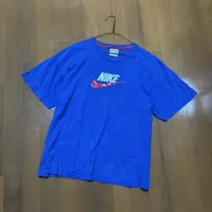 ナイキNIKE青ブランドロゴTシャツXL古着メンズレディース半袖プリント