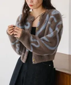 Kastane グラフィティニットカーディガン