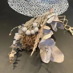 ホワイト系ドライフラワースワッグ