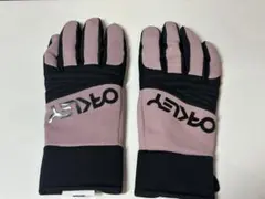 【美品】OAKLEY オークリー スノーグローブ 手袋 ピンク×ブラック