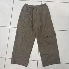 YEAR チェック柄 イージーパンツ