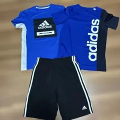 【adidas 】キッズ Tシャツ 2枚・ハーフパンツセット　　150cmのサムネイル