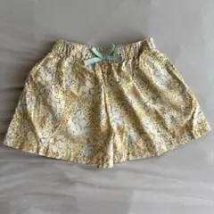 UNIQLO 黄色 花柄 キュロット ショートパンツ 110cm