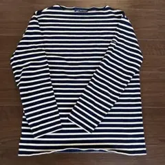 SAINT JAMES ネイビー/ホワイト ストライプ 長袖カットソー