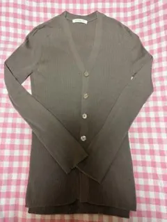 GALERIE VIE プルミエールウールリブ Vネックカーディガン