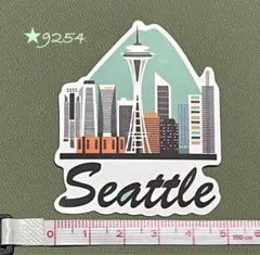 ★9254【新品】ステッカー USA アメリカ シアトル スペースニードル