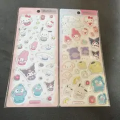 サンリオキャラクター ぷっくりシール2枚セット
