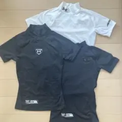 Under Armour ブラック ハイネック Tシャツ YMD(140) 3枚