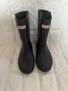 正規品 HUNTER　キッズ　レインブーツ　uk12　ネイビー 18cm