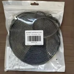 BUSOHE Cat8 フラット編みLANケーブル 10m 留め具15個付き