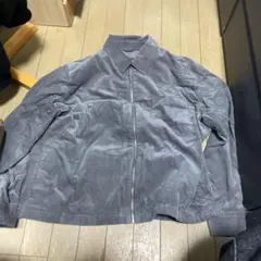 GU コーデュロイ ジップアップ ブルゾン グレー