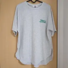 ピンクラテ　オーバーサイズTシャツ グレー　150