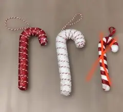 クリスマスオーナメント キャンディケイン 木製 - メルカリ