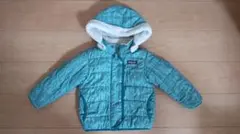 パタゴニア　アウター　3T　リバーシブル　グリーン　ホワイト　白　100