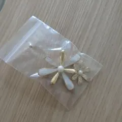 フラワーデザイン ブローチ ゴールド
