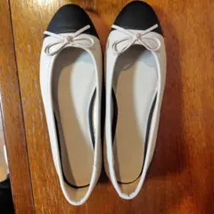 H&M バレエシューズ バイカラー 35