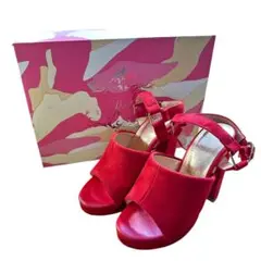 レディ　サンダル　レディース　ヒール　赤　レッド　ハイヒール　Mサイズ　Rady